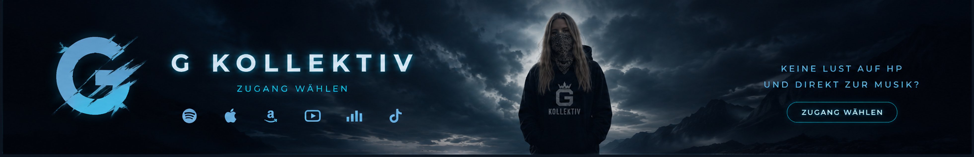 Masken-Motiv – Hero-Banner